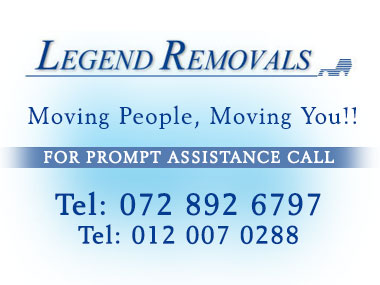 Legend Removals - Legend Furniture Removals is a family owned  furniture removals company based in Pretoria, specialising in household removals, furniture transportation, office removals and relocation services. Our friendly staff are trained.